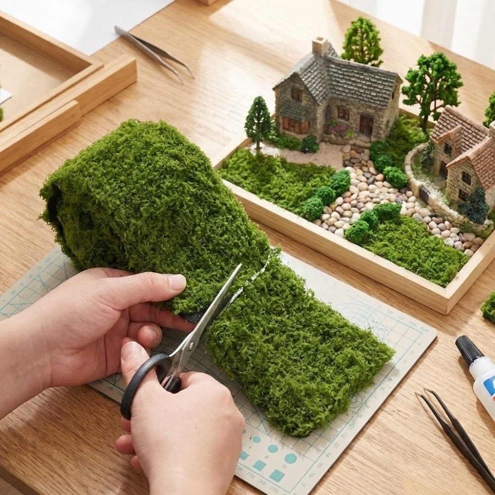 Terrarium Moss Art - سجادة طحلب صناعي، مفرش طاولة من