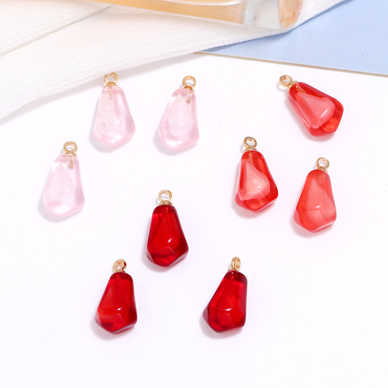 Resin Craft Projects - 10 قطعة بذور الرمان الراتنج المعلقات