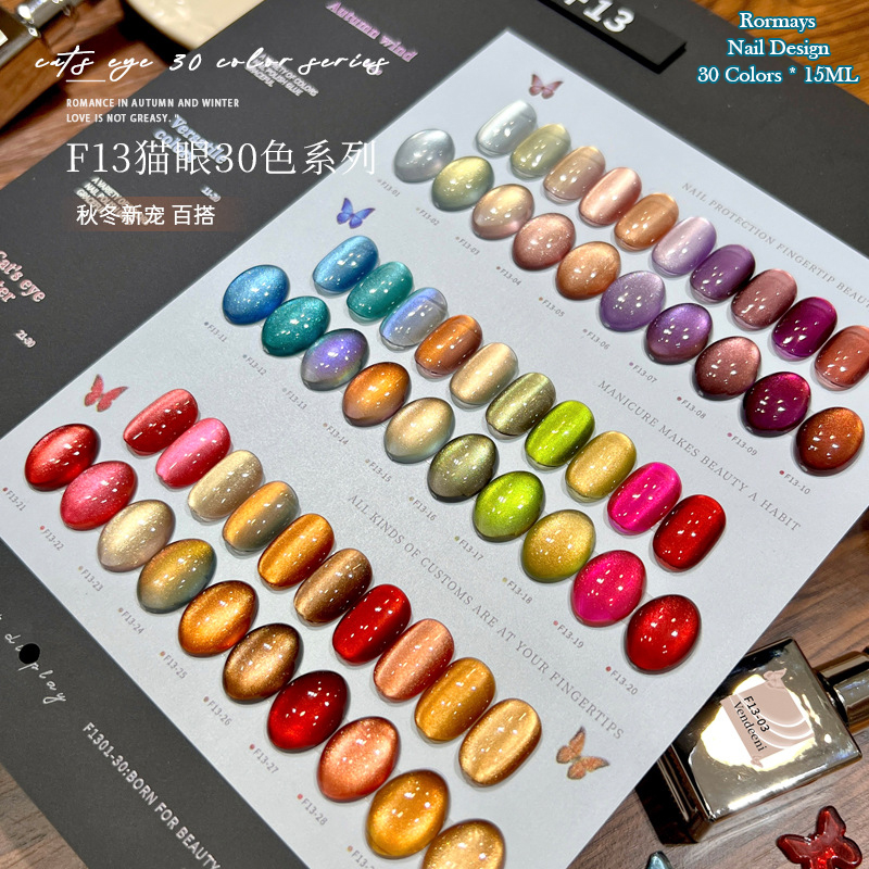 Resin Craft Material - طلاء أظافر جل لامع بتأثير عين