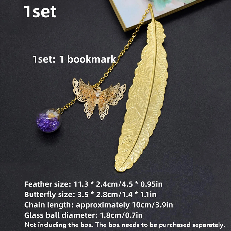 Dried Flower Bulk - علامة كتاب معدنية بتصميم صيني مع