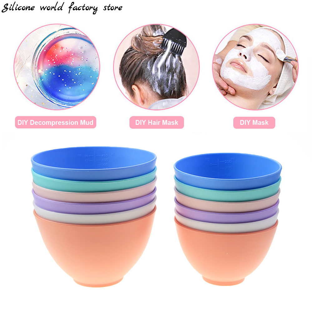 Mixing Cup Silicone - سيليكون العالم 250/450 مللي سيليكون قناع