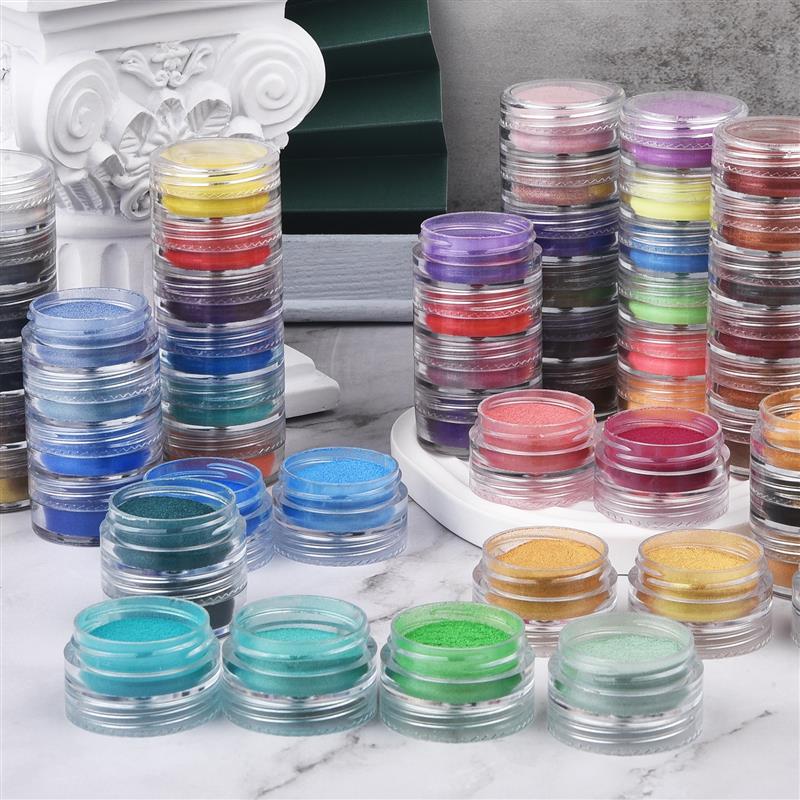 6 ألوان/مجموعة بيرليسسينت مسحو - مراجعة Resin Pigment Set وسعره