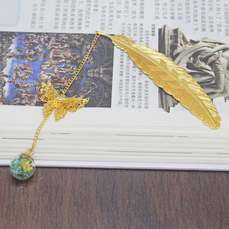علامة كتاب معدنية بتصميم صيني  - مراجعة Dried Flower Bulk وسعره