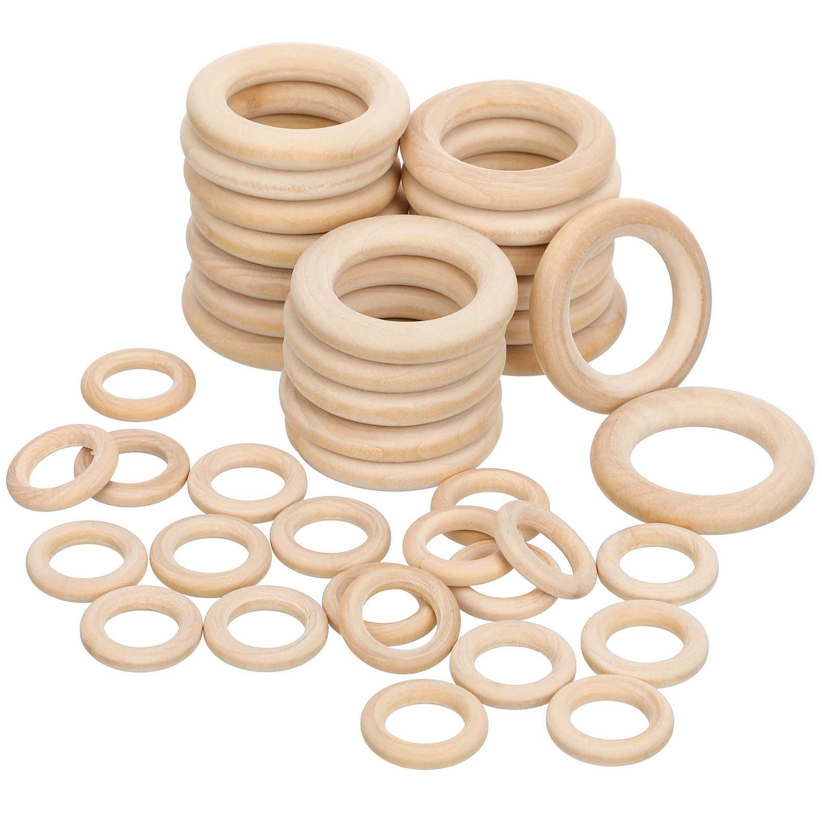 40 قطعة من إكسسوارات المجوهرات - مراجعة Wood Ring Blank وسعره