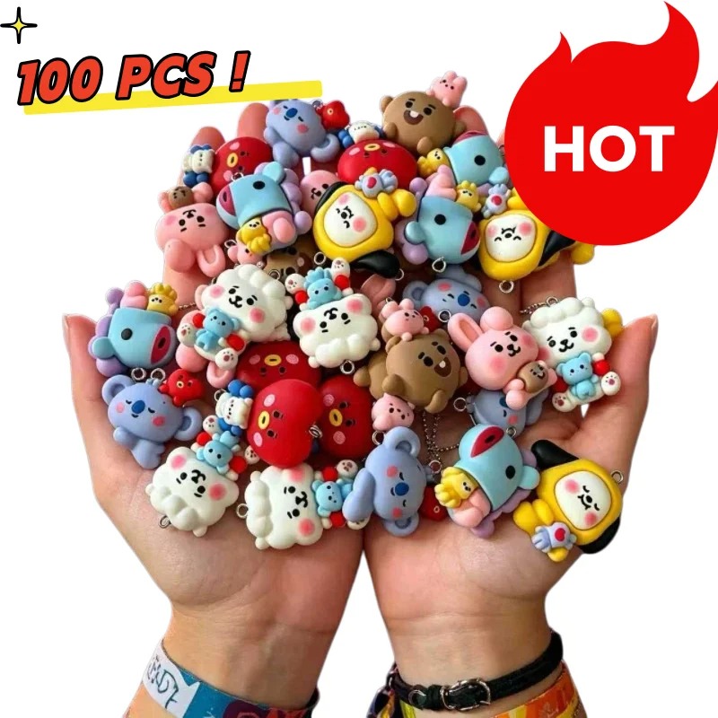 7 قطع من إكسسوارات BT21 الكرتو - مراجعة Resin Crafts وسعره