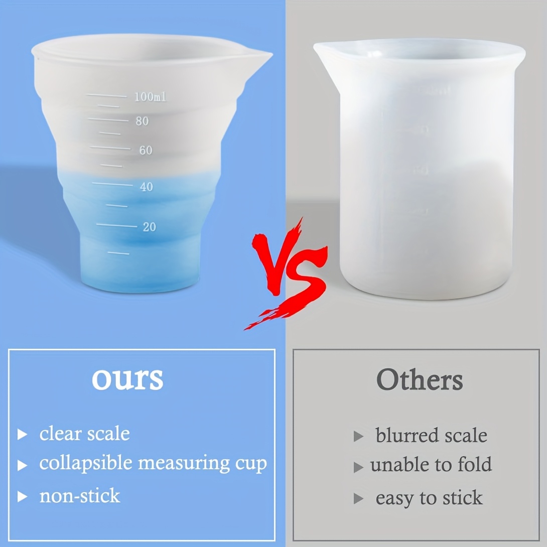 كوب قياس سيليكون قابل للطي سعة - مراجعة Mixing Cup Silicone وسعره