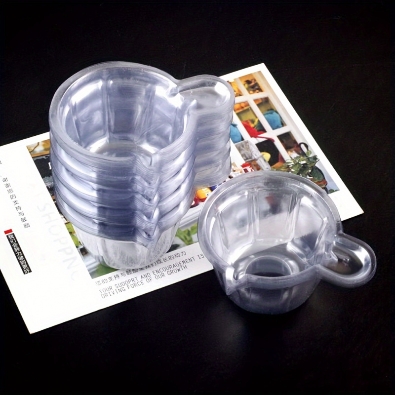 كوب خلط راتينج بلاستيكي شفاف 1 - مراجعة Mixing Cup Silicone وسعره
